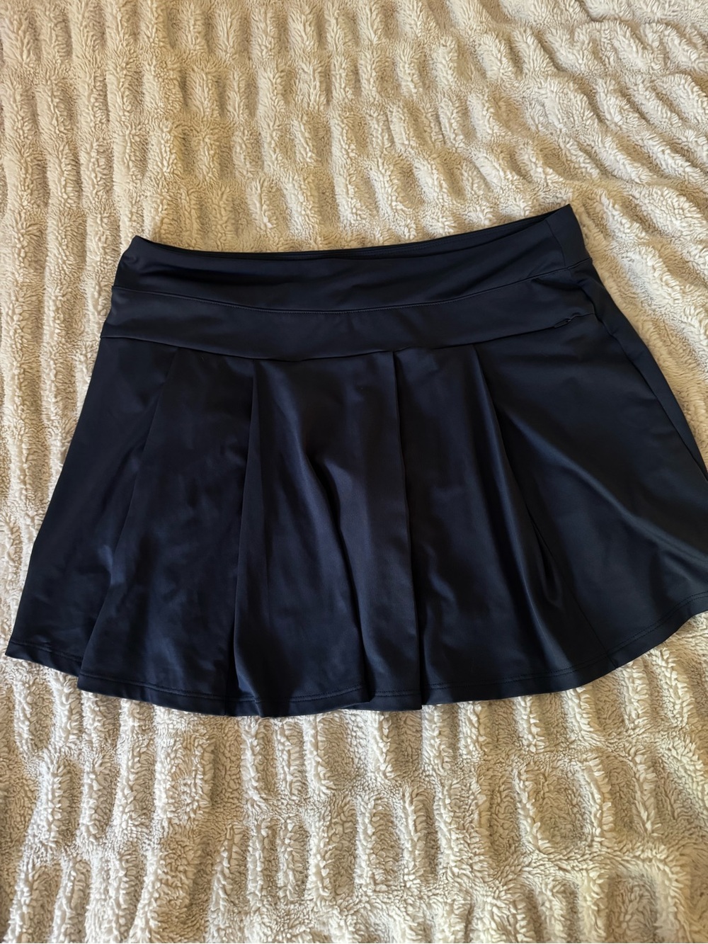 Nike Navy Performance Tennis Skirt with Built-In Shorts - Picture 2 of 4